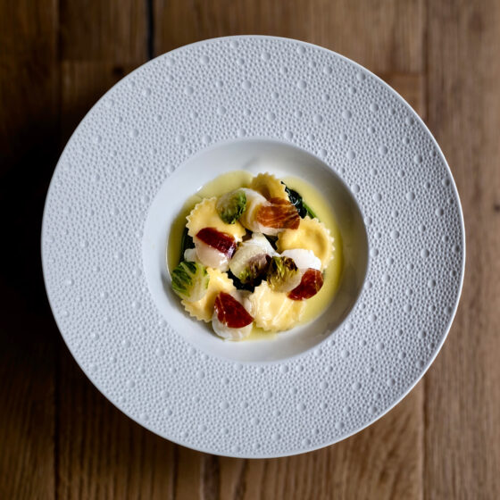 Hausgemachte Pasta: Ravioli Carbonara