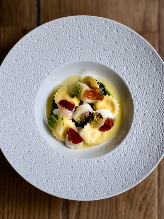 Hausgemachte Pasta: Ravioli Carbonara